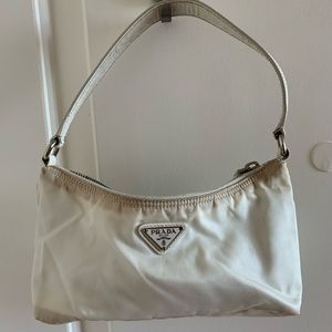 Authentic Prada white purse